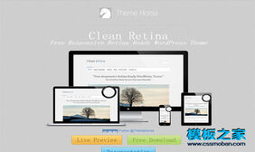 Clean Retina wordpress汉化主题下载