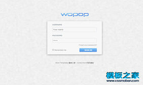漂亮的后台login登陆html模板
