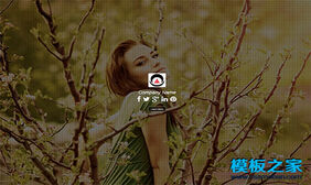 黑色全屏幻灯背景模特摄影企业模板