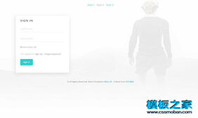 清爽漂亮注册登录html5代码模板