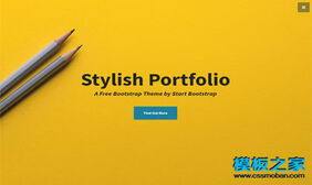 大图Portfolio图片展示工业设计css3模板