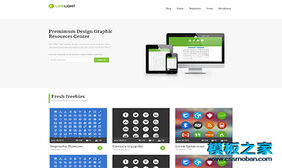 极简web designer 图标设计师作品模板