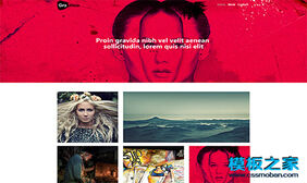 艺术类画展相册html5模板