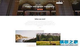 landing page企业官网简介html5模板