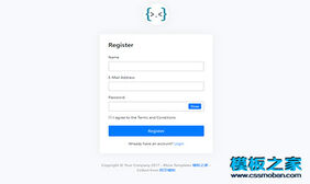 My Login后台登录html5模板