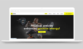 fitness休闲健身房私人定制html首页网站模板